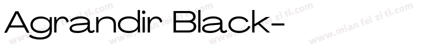 Agrandir Black字体转换